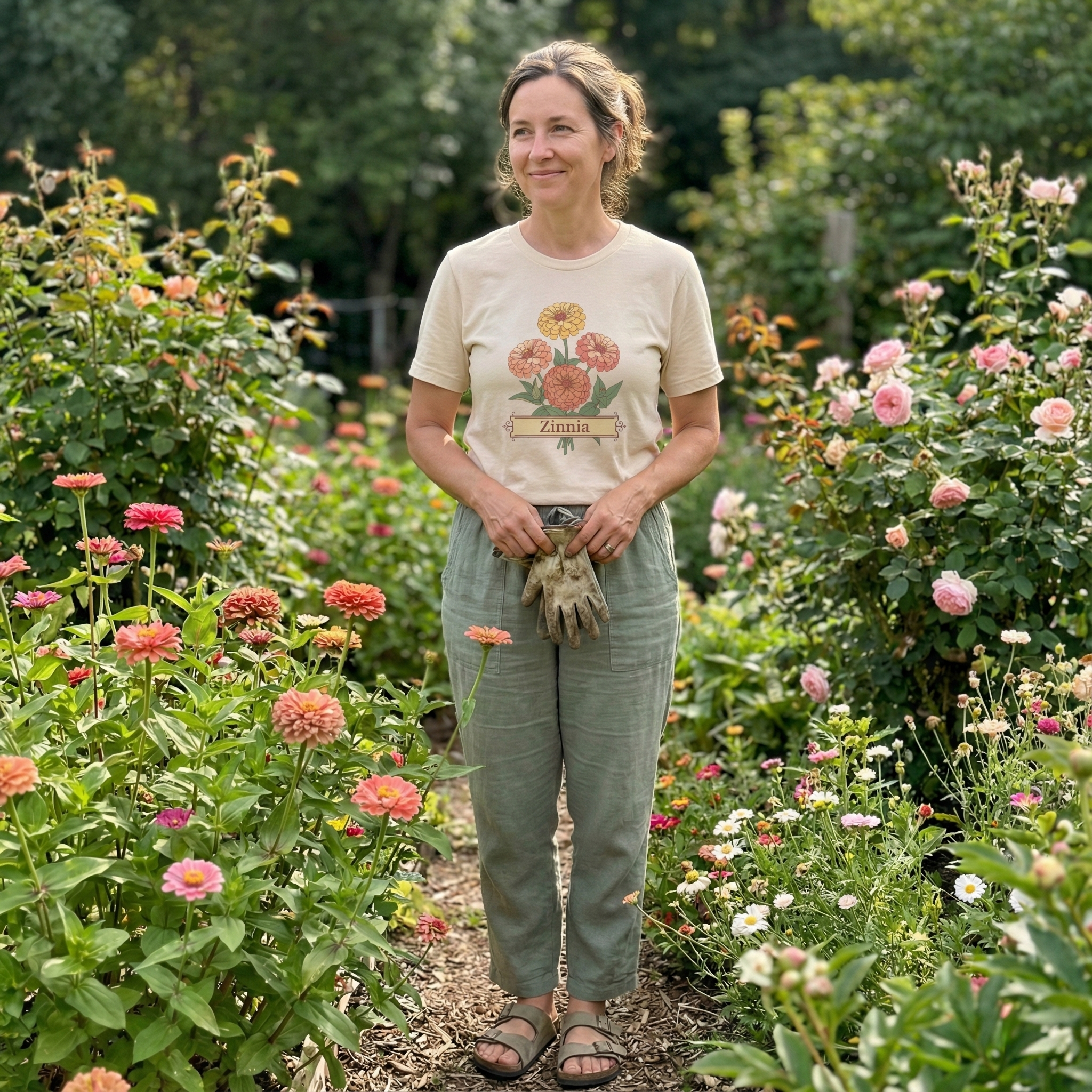 Double Zinnia Bouquet