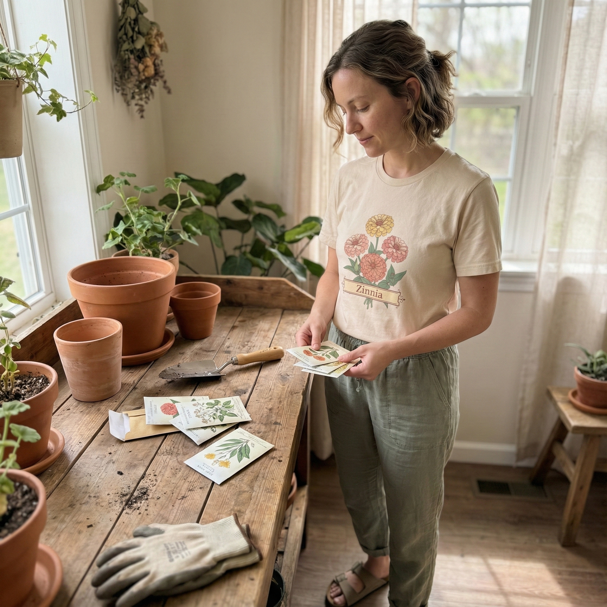 Double Zinnia Bouquet